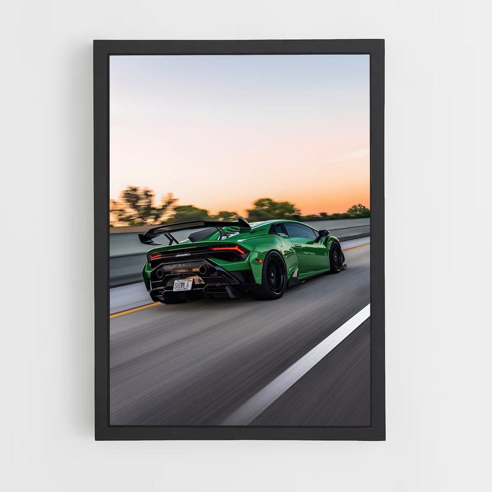 Poster Huracan sur Route – affiche Lamborghini (vue 2)